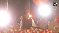 Amit Shah holds roadshow in Agartala
