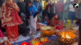 Indian origin people celebrate 'Chhath Puja' in New Jersey