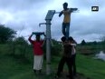 13-foot tall hand pump fails to quench people s thirst