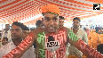 UP Young man paints himself with names of popular leaders ahead of PM Modis rally