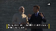 Modi meets Macron at Chateau de Chantilly