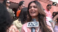 Kangana Ranaut, Esha Gupta visit new Parliament building