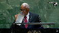 Haitian President spills water over himself during UNGA speech, video goes viral