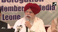 We believe in peace BJP SS Ahluwalia shares India idea of peace in Sierra Leone Freeetown