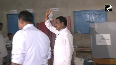BJP candidate for Kaliganj by-elections, Ashish Ghosh, cast his vote