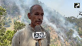 Massive fire engulfs forest area in Himachal's Solan