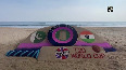 Watch Sudarsan Pattnaik creates sand art ahead of India Pak T20 WC match
