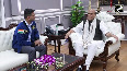 Group Captain Shubhanshu Shukla met Defense Minister Rajnath Singh in Delhi