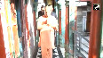 Uttar Pradesh CM Yogi Adityanath arrives at Hanuman Garhi temple in Ayodhya