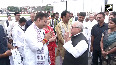 Rajasthan Governor Kalraj Mishra given farewell with Guard of Honour.