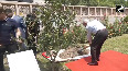 EAM Jaishankar plants pomegranate sapling at Indian Embassy in Beijing