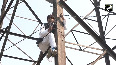 Denied ticket, AAP leader climbs tower, threatens to kill himself