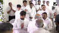 Gujarat CM Bhupendra Patel attends prayer meeting held for late Vijay Rupani in Gandhinagar