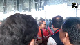 Union Minister Shivraj Singh Chouhan arrives at Surat airport for official visit