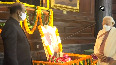 LS Speaker Om Birla, PM Modi pay floral tribute to Netaji in Central hall on his 125th birthday