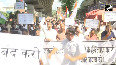 Congress workers protest over death of 10 children due to consumption of cough syrup in Chhindwara