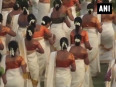 Kerala 3000 girls from different communities participate in traditional dance