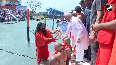 Haridwar Baba Ramdev, Mohan Bhagwat attend Sanyasi Dikshant Samaroh at Har Ki Pauri