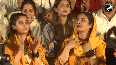Raveena, Rasha enjoy bhajan at Maha Kumbh