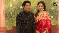 Sachin, Anjali at Ambanis' 'Shubh Aashirwad'