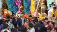 Actor Anil Kapoor and his wife Sunita Kapoor offer prayers at Lalbaugcha Raja in Mumbai