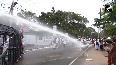 Congress workers hold protest march police use water cannons amid ASHA Workers Ongoing Stir