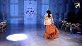 Govinda's daughter, Tina Ahuja, walks the ramp with grace and style
