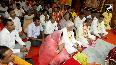 Sambit Patra seeks blessing of Shankaracharya Swami Nischalananda Saraswati ahead of Rath Yatra