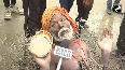 'Kaante Wale Baba' attracts eyeballs at Maha Kumbh as he lays down on thorns