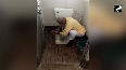 BJP leader cleans dirty school toilet with bare hands 