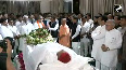 CM Yogi pays tribute to Mulayam Singh Yadav in his native village