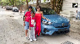 Mandira Bedi celebrates son's birthday with new car