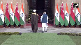 PM Modi meets Oman Sultan Haitham Bin Tarik at Hyderabad House in Delhi