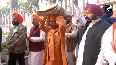 Yogi Adityanath carries Sikh Holy Book on his head on 'Veer Bal Diwas'