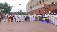 INDIA Bloc MPs protest against SIR being carried out in Bihar