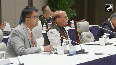 Defence Minister Rajnath Singh meets Chinese counterpart Admiral Dong Jun at SCO in China
