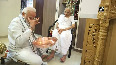 PM Modi celebrates mother's 100th birthday at her residence