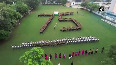 School kids create human formation to mark 75 yrs of Independence