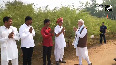 PM Modi interacts with farmers as he participates in a special Krishi programme