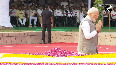 PM Modi paid floral tribute to Lal Bahadur Shastri at Vijay Ghat, CM Rekha Gupta was also present.