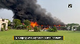 Delhi Massive fire breaks out at press godown in Alipur area