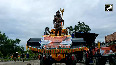 Kanwariyas carry 'Bulldozer Baba' kanwar depicting CM Yogi