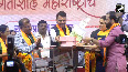 Maharashtra CM Devendra Fadnavis celebrates Raksha Bandhan function with BJP women workers in Mumbai