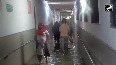 Waterlogging in Safdarjung Hospital amid heavy rainfall in parts of National Capital