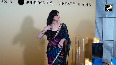 Zareen Khan Looks Stunning in Traditional Saree at Diwali Bash