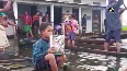 Assam flood: Students use boats to reach school in Dhemaji