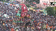 Bahuda Yatra: Lakhs of devotees throng Rath Yatra in Puri