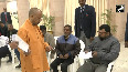 UP Chief Minister Yogi Adityanath addresses public grievances during Janta Darshan in Lucknow