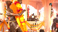 Akhilesh Yadav offers prayers at Parshuram Temple in Lucknow