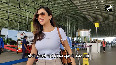 Sophie Choudry was seen in stylish look at Mumbai airport